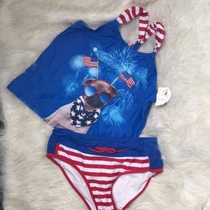 Justice Hipster Tankini NWT